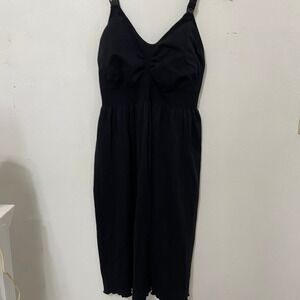 iLoveSIA Womens Black Nursing Cami Dress L Maternity Breastfeeding Sleeveless